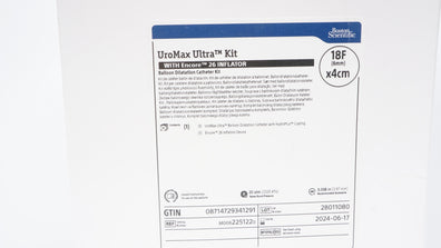 Boston Scientific M0062251220 Balloon Dilatation Cath. Kit 18F x 4cm (x)